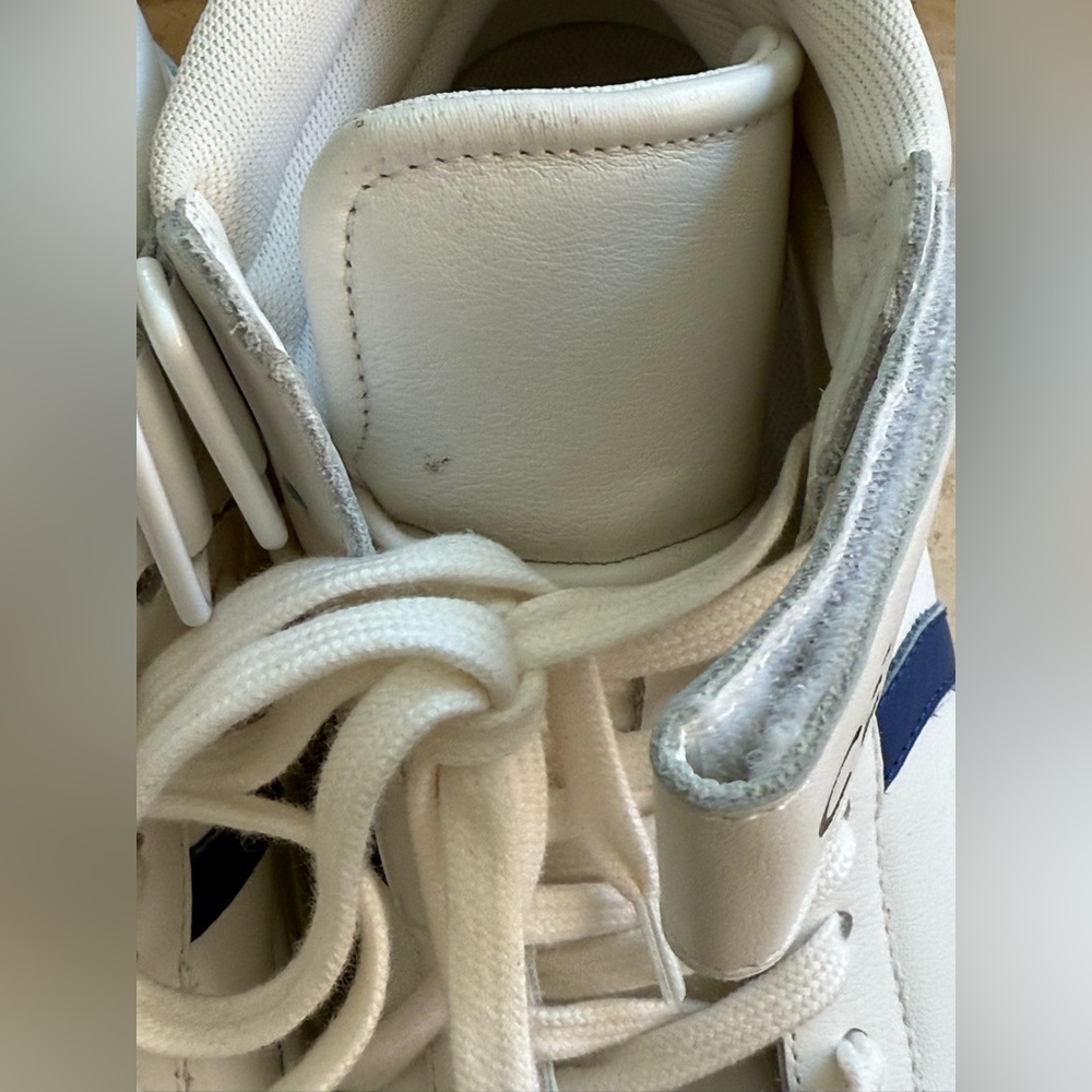 New Celine Mid Lace-up White Calf Skin Sneakers Size:37 - Picture 14 of 16
